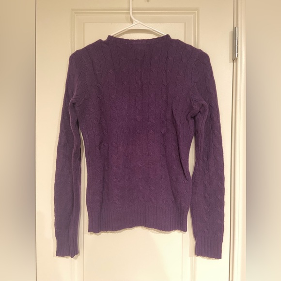 ASO Kate Middleton. Ralph Lauren Black Label Cable-knit Cashmere Sweater Size S - Picture 9 of 11